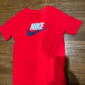 Nike Red Short Sleeve Tee Iconic Design
